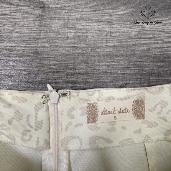 Altar'd State Animal Print Mini Skirt Size S - Picture 2 of 5